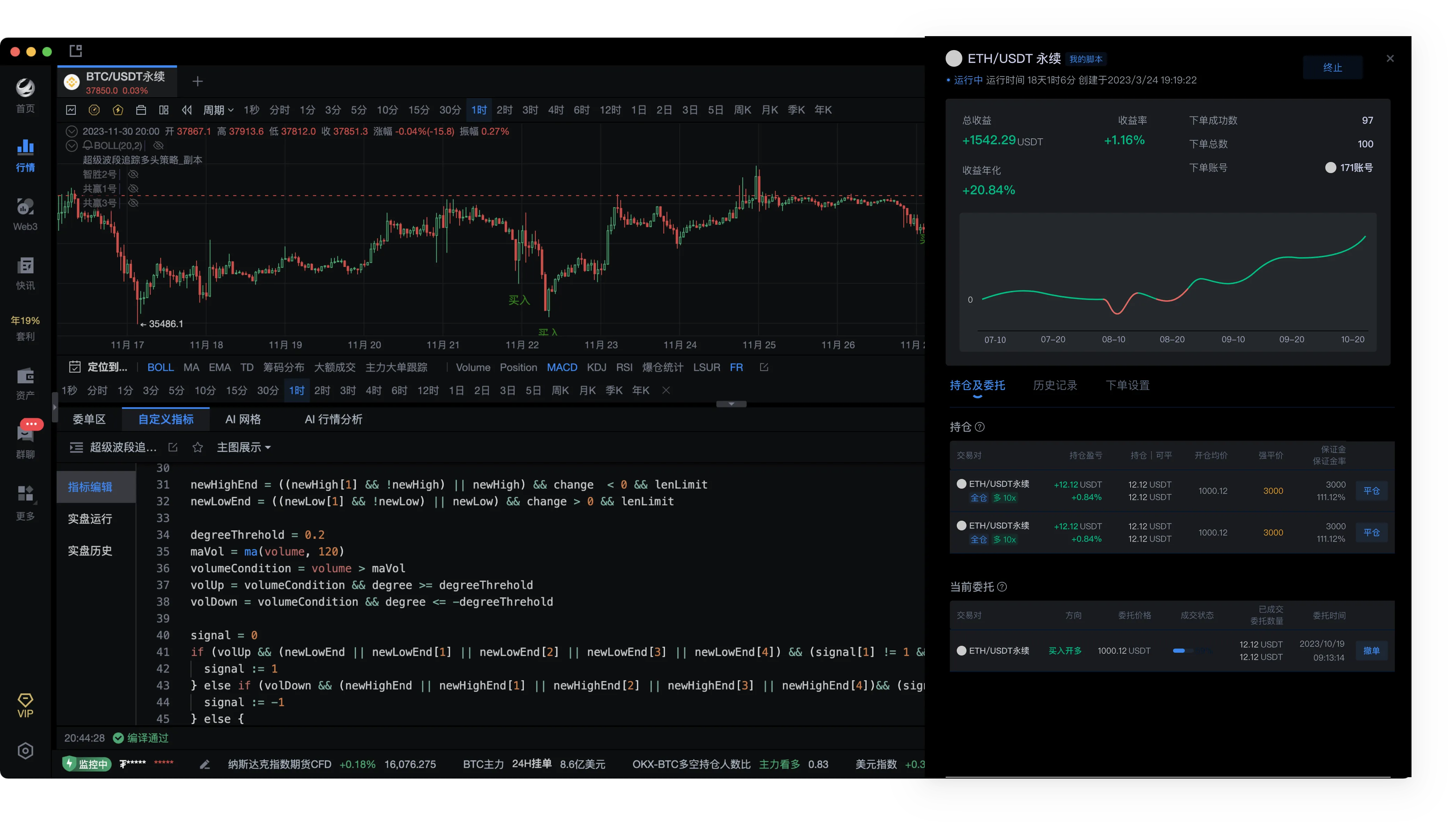 AiCoin custom indicators and alert-driven analysis tools